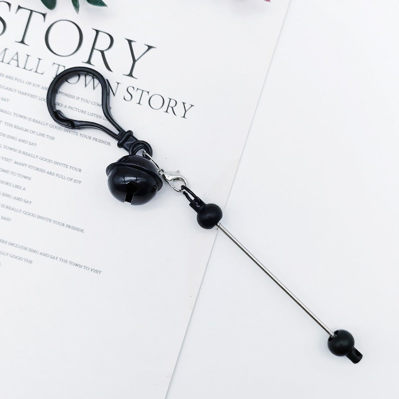 Wholesale DIY Cute Accessories Bell Handmade Bead Colored Keychains